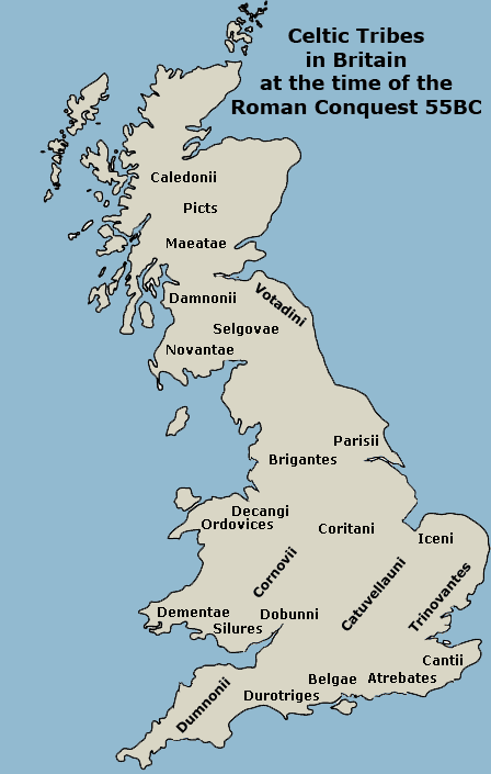 Celtic Tribes Prior To The Roman Conquest Of Britain 